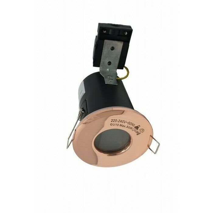 Bathroom IP65 Fire Rated GU10 Rose Gold Copper Downlight Spotlights UKEW