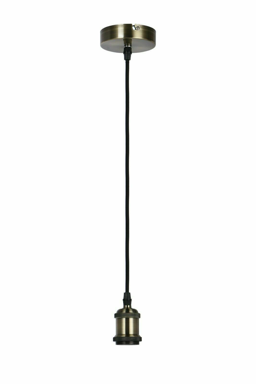Vintage Pendant Light Fitting Modern Retro Industrial Style E27 Lamp Holder UKEW®