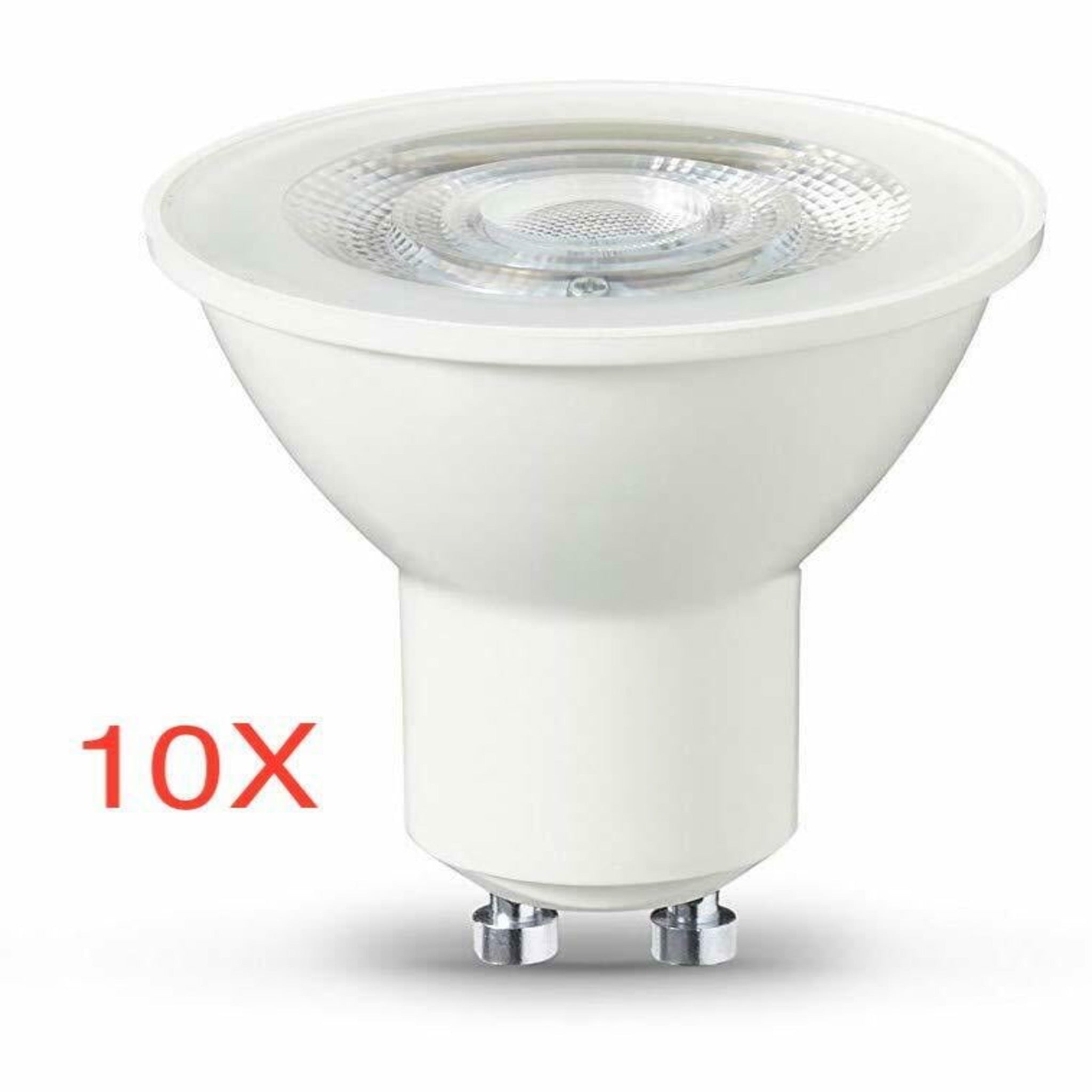 10 x 7W LED GU10 Lamp Spotlight Downlight Bulb Spot Light Led Fitting 500 Lumens UKEW