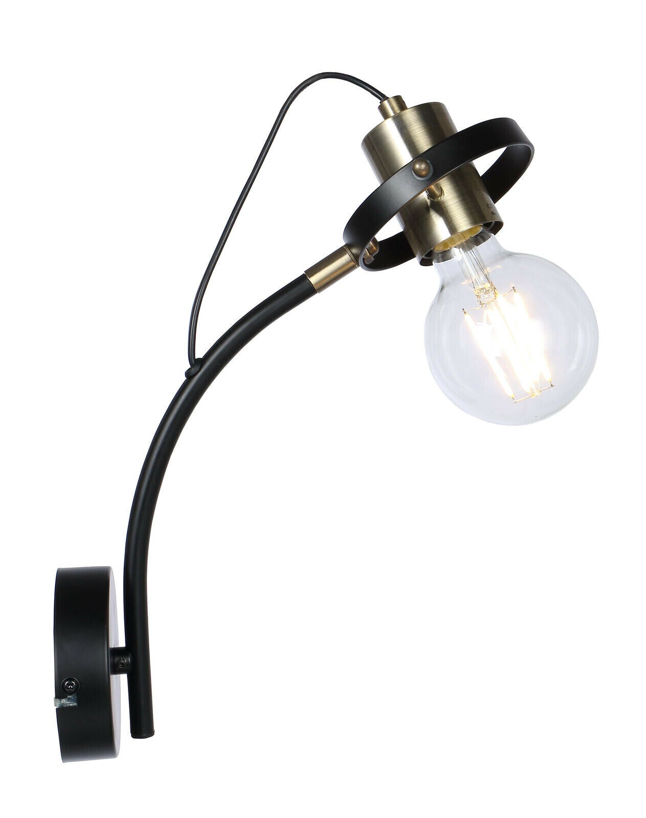 Beautiful industrial style wall light  Brass and Black Colour Finish UKEW