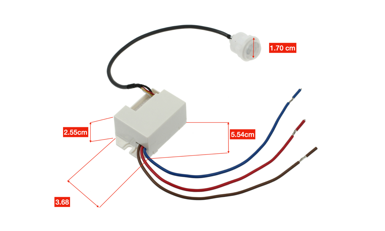 PIR Ceiling Motion Sensor   Light Switch  Mini Recessed 360" ukew