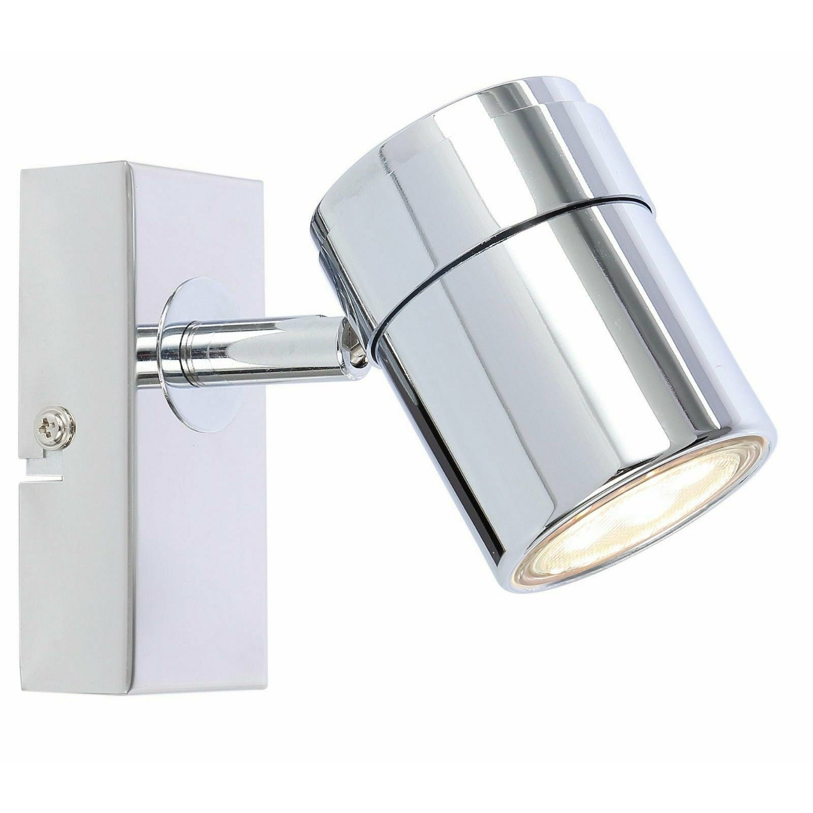 UKEW Shinny Metal chrome single LED Ceiling Wall Spotlight Fittings (14451) UKEW