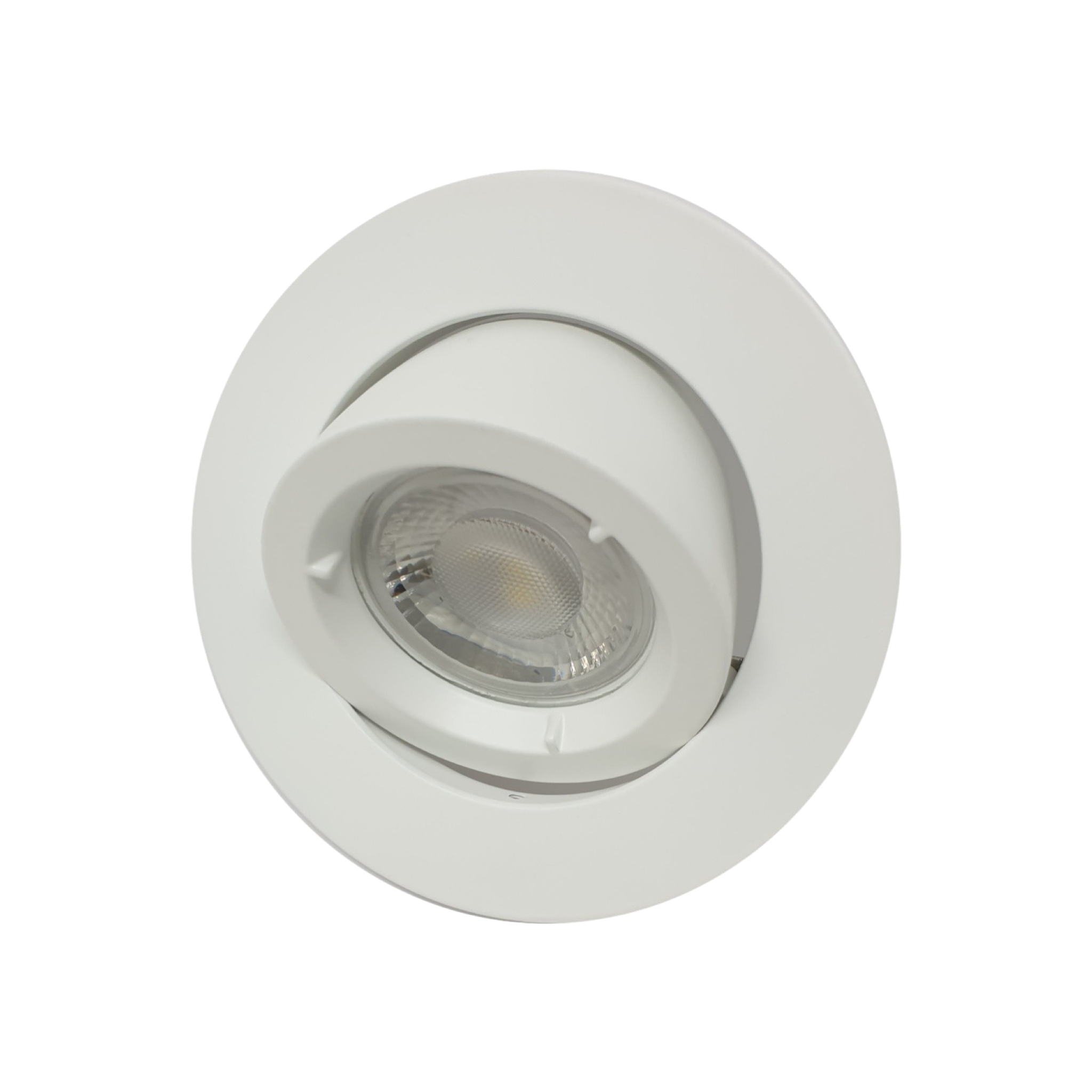 White Tilt Directional scoop Recessed 105 mm Scoop Ceiling